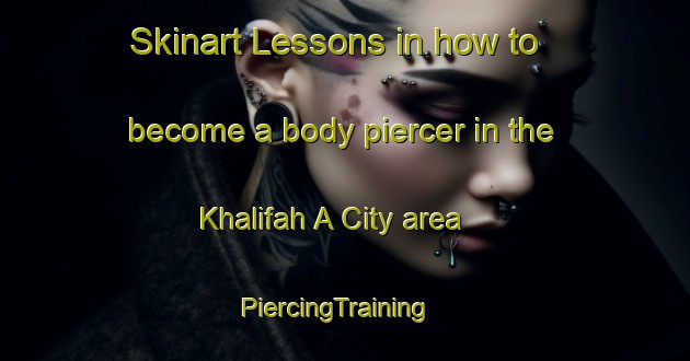 Skinart Lessons in how to become a body piercer in the Khalifah A City area | PiercingTraining | PiercingClasses | SkinartTraining-United Arab Emirates