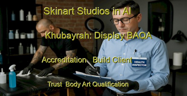 Skinart Studios in Al Khubayrah: Display BAQA Accreditation - Build Client Trust | Body Art Qualification Authority | BAQA-United Arab Emirates